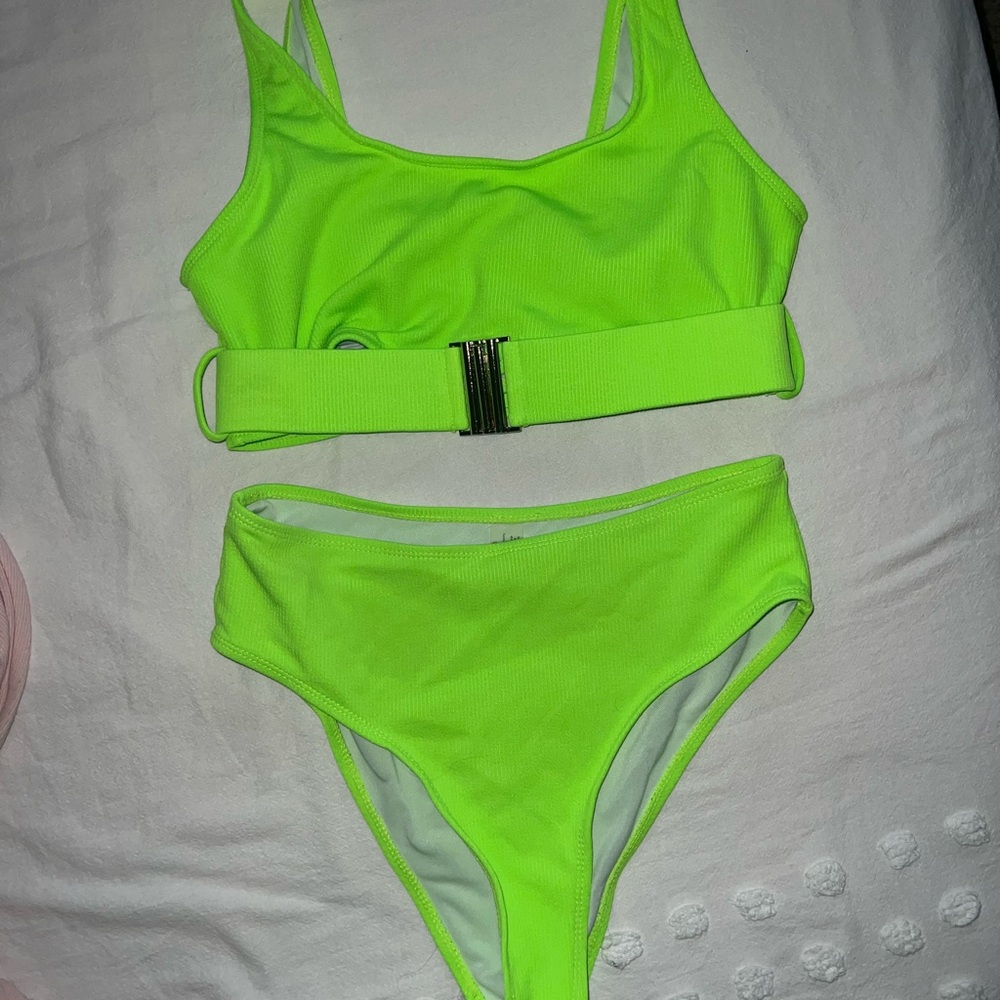 Neon Shein bathing suit